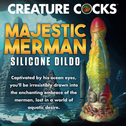 Majestic Merman Silicone Dildo-10.2 inches