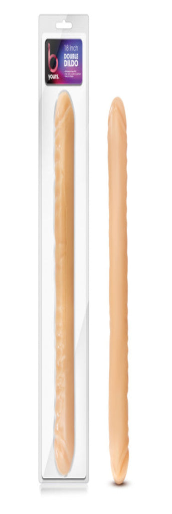 18" B Yours Double Dildo - Beige