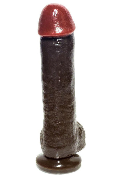 12" Black Balled Dildo