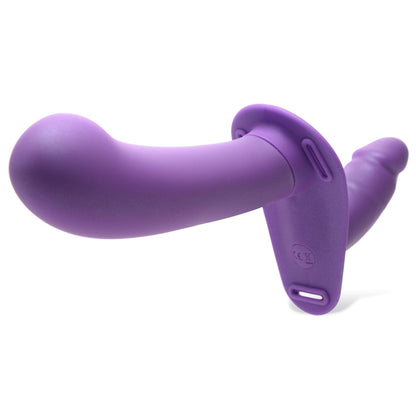 2" 28X Double Diva Double Dildo w- Harness & Remote - Purple