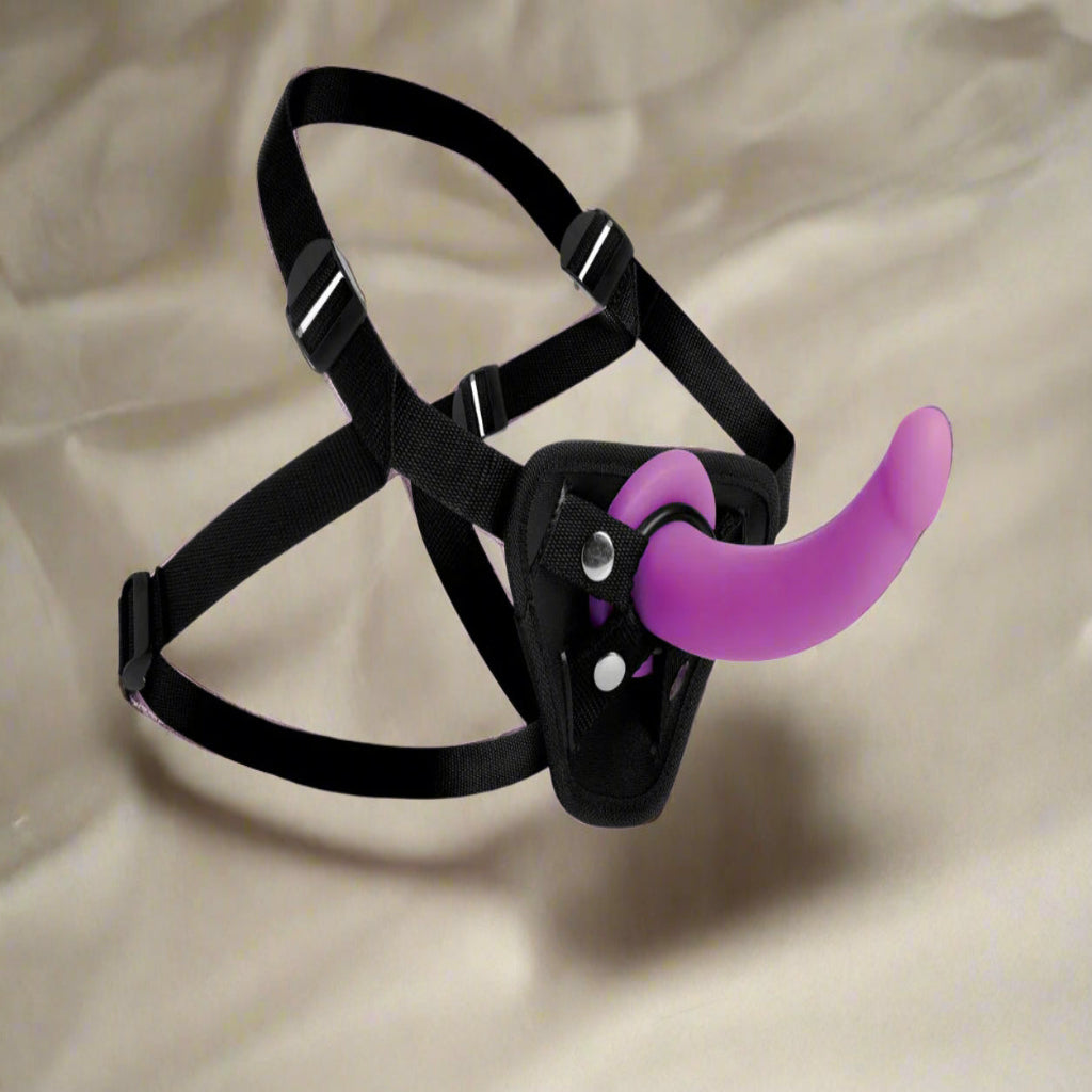 Navigator Silicone G-Spot Dildo With Harness