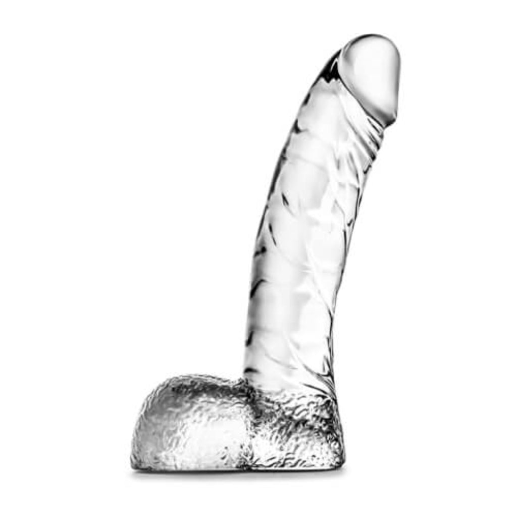 5.5" Clear Realistic Dildo with Balls