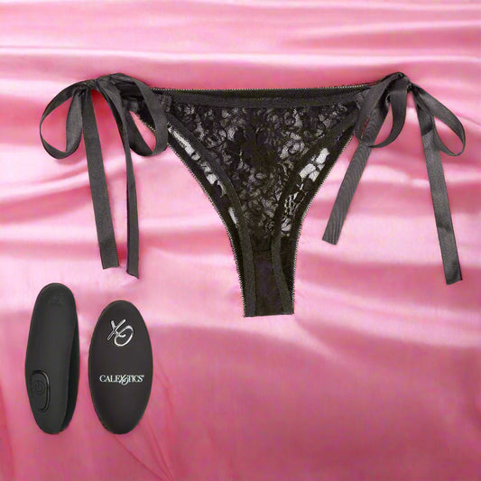 Remote Control Lace Thong Set